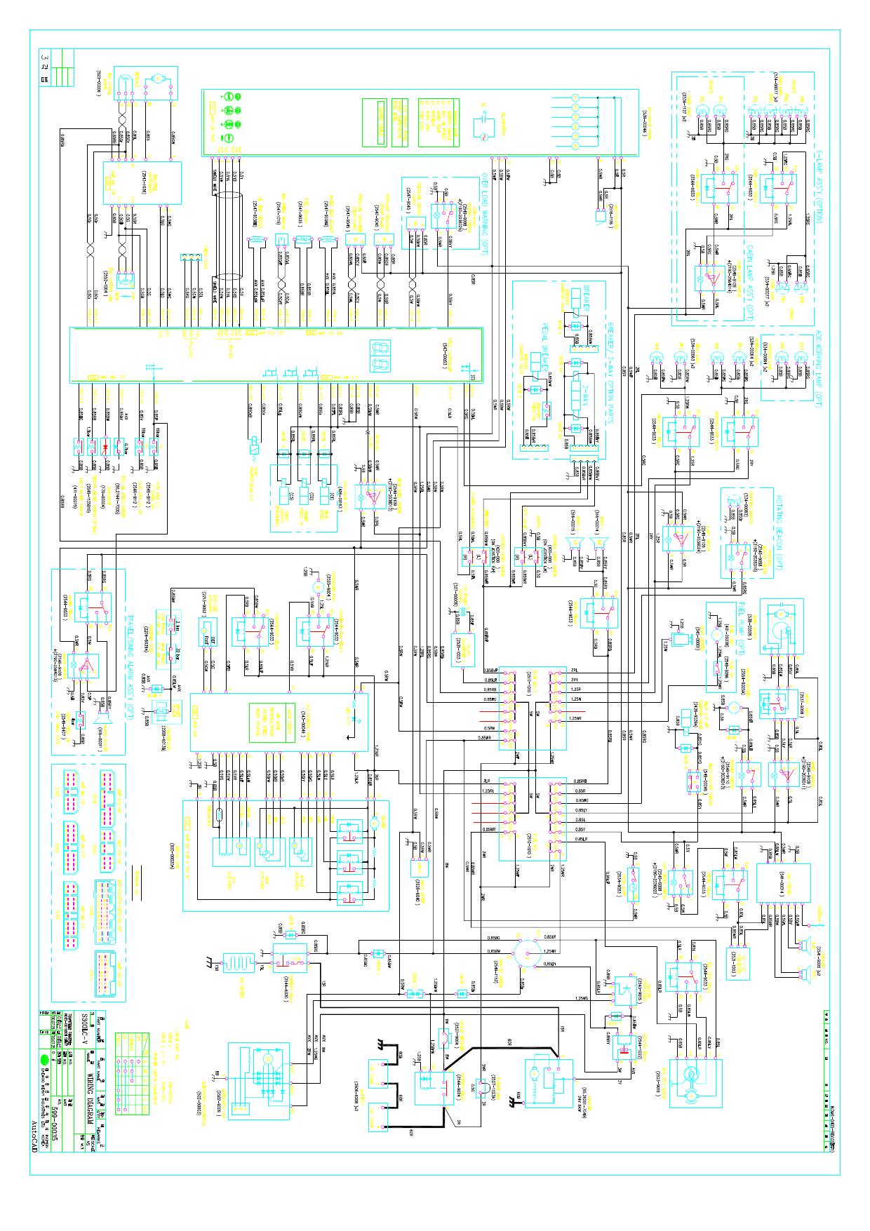 S300V ELECTRICAL CIRCUIT DIAGRAM Schematic Daewoo Doosan
